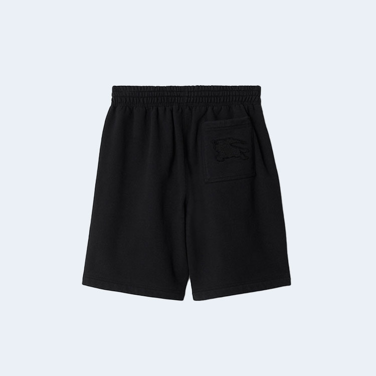 버버리 이퀘스트리안 코튼 쇼츠 블랙