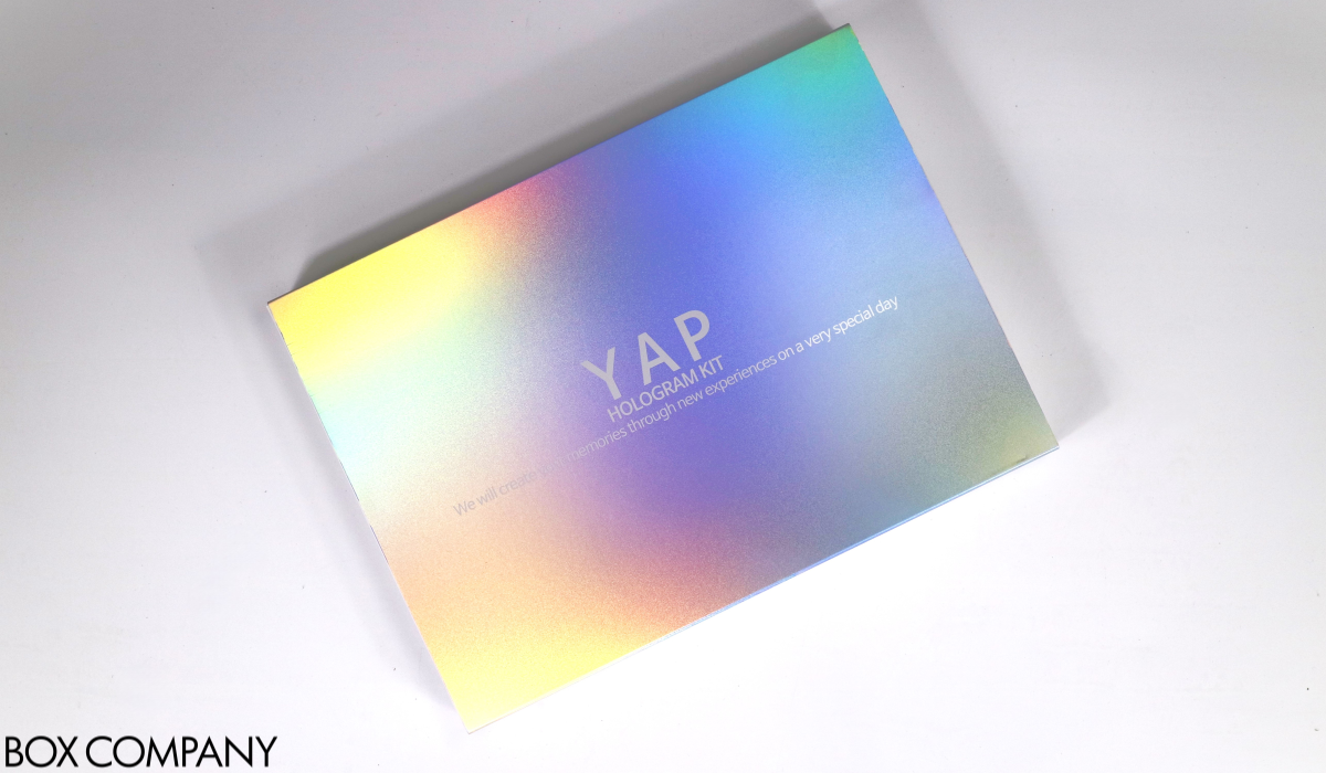 홀로그램 키트박스 | YAP | 특수지 슬리브 박스 : 슬리브박스 샘플 | 박스제작 전문업체 | 박스컴퍼니