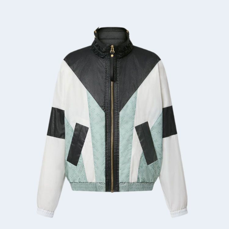 루이비통 스포티 컬러 블록 집업 파카