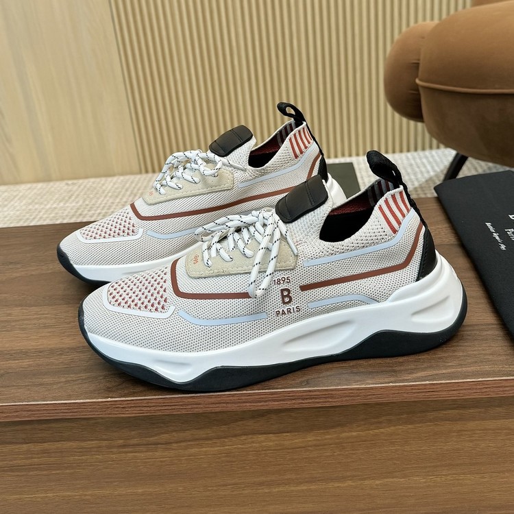 벨루티 쉐도우 니트 & 레더 스니커즈