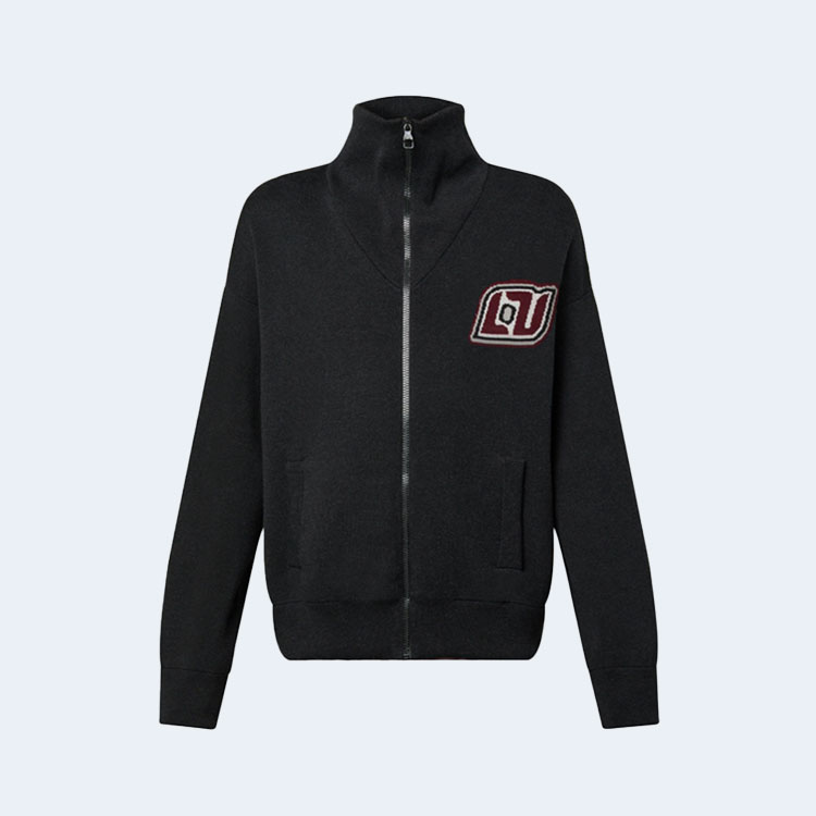 루이비통 자카드 코튼 블루종