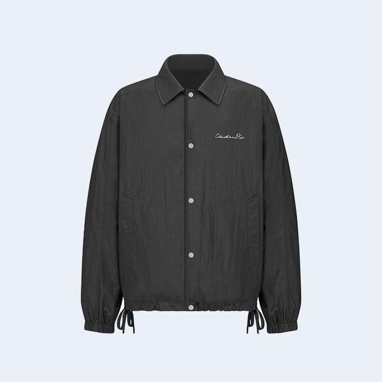 디올 블랙 테크니컬 패브릭 블루종 재킷