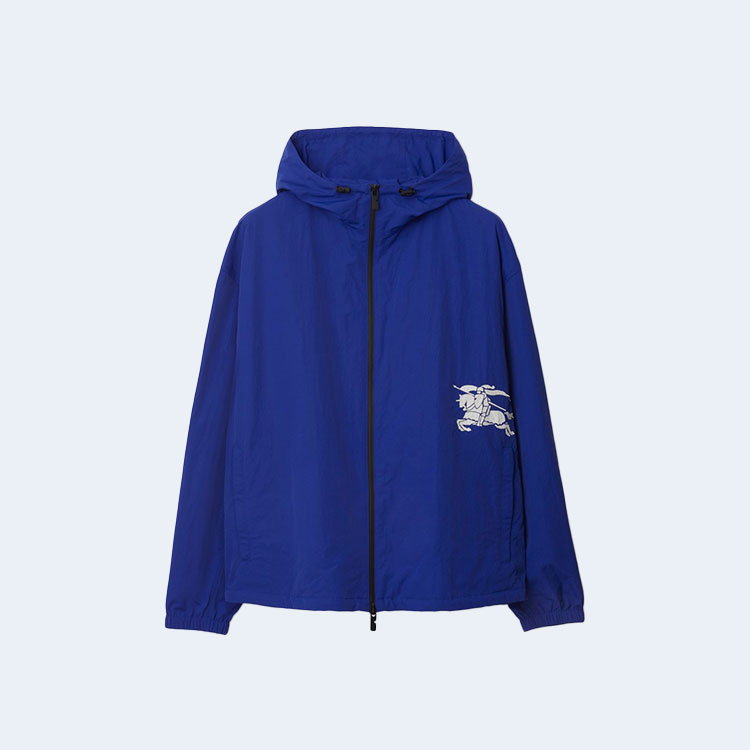 버버리 EKD 후디드 나일론 자켓 블루