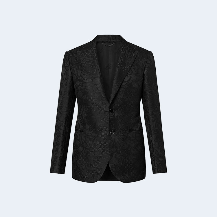 루이비통 싱글 브레스티드 실크 블렌드 퐁 뇌프 재킷 1ABNOL