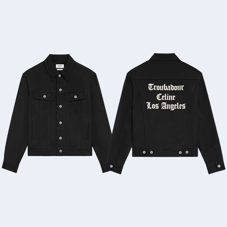 셀린느 로우워시 데님 트루바두르 트러커 재킷 22.9