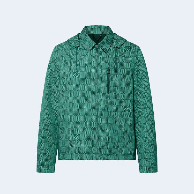 루이비통 프린티드 나일론 후디 윈드브레이커 1AFQD4