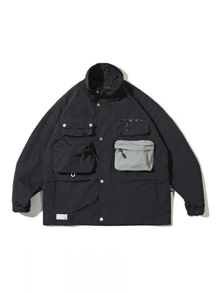 Multi-Pocket Loose High Collar Jacket : 클로즈바이 (close by2)