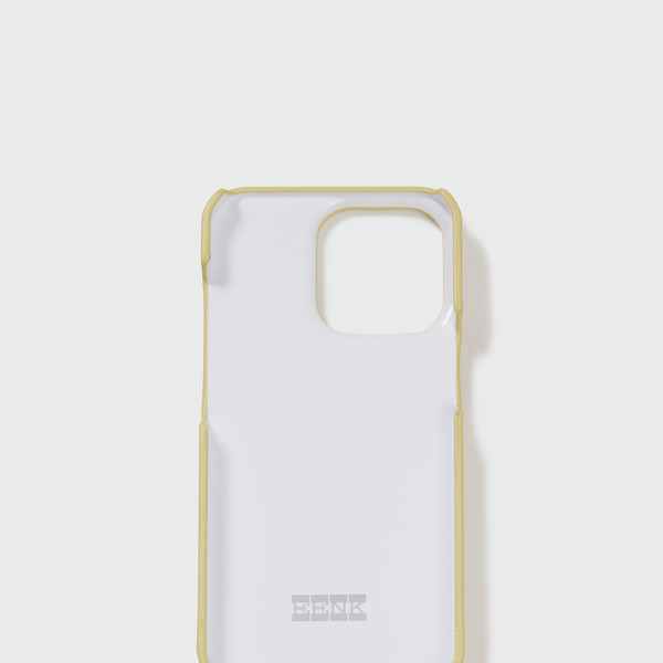 25SS^EENK★Phone Case Liney Yellow Check★新商品 EENK】Phone Case with Leather Strap Yellow Check