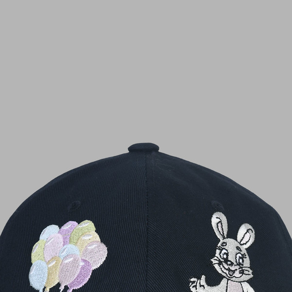 【THE MUSEUM VISITOR】 RABBIT EMBROIDERY CAP (DEEP NAVY) RABBIT EMBROIDERY CAP (DEEP NAVY) : THE MUSEUM VISITOR