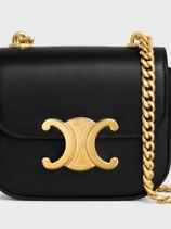 CELINE【入手困難】MINI CHAIN CLAUDE☆★SHINY CALFSKIN★全色 MINI CHAIN CLAUDE IN SHINY CALFSKIN - RED CANYON | CELINE