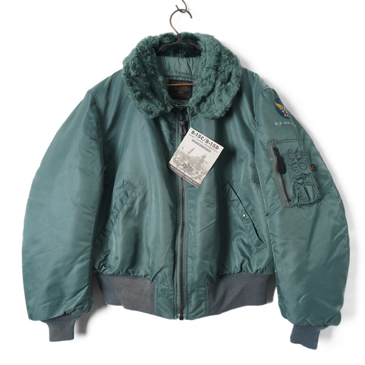 Alpha Industries (90's, Vintage B-15D, USA Made, 새제품) : 파브