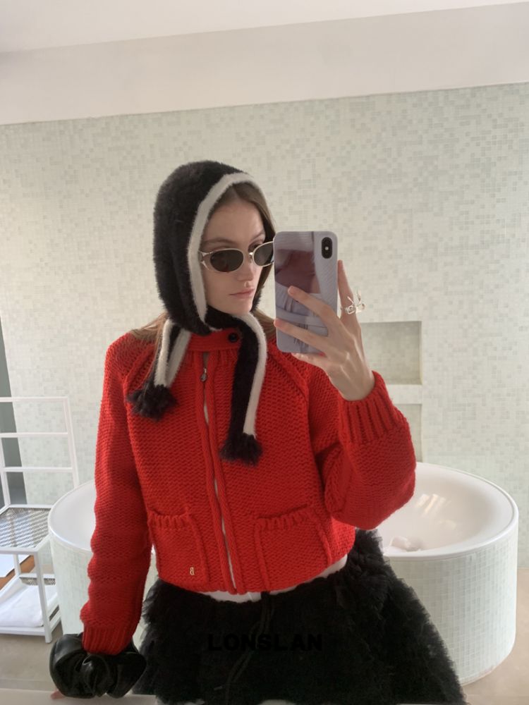 LONSLAN warm pullover color matching hat : 유스키트 YOUTHKIT