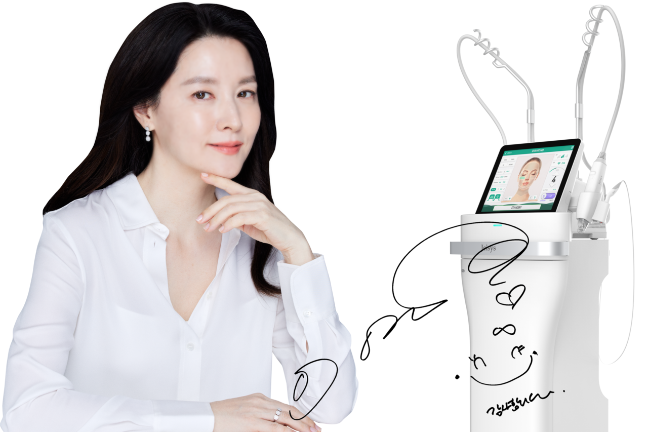 원주원더스 피부과 포텐자펌핑팁 모델 이영애님과 포텐자 장비