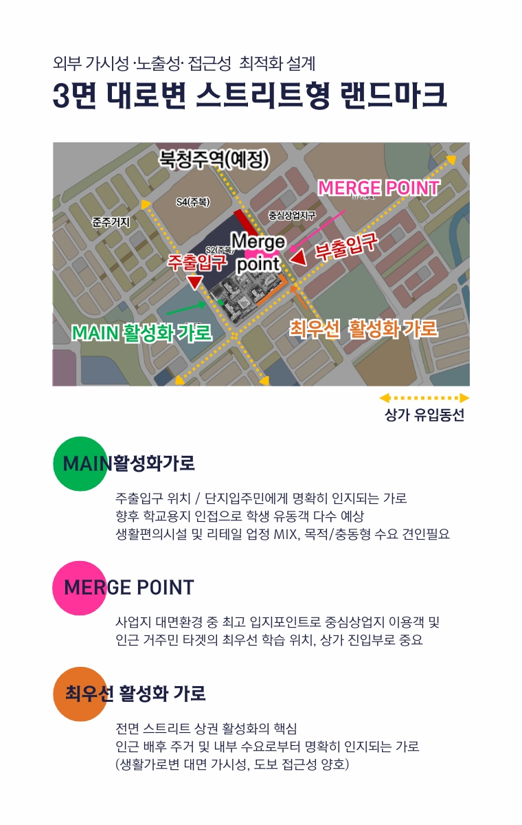 청주테크노폴리스힐데스하임 단지 내 상가 ㅣ3면대로변 랜드마크