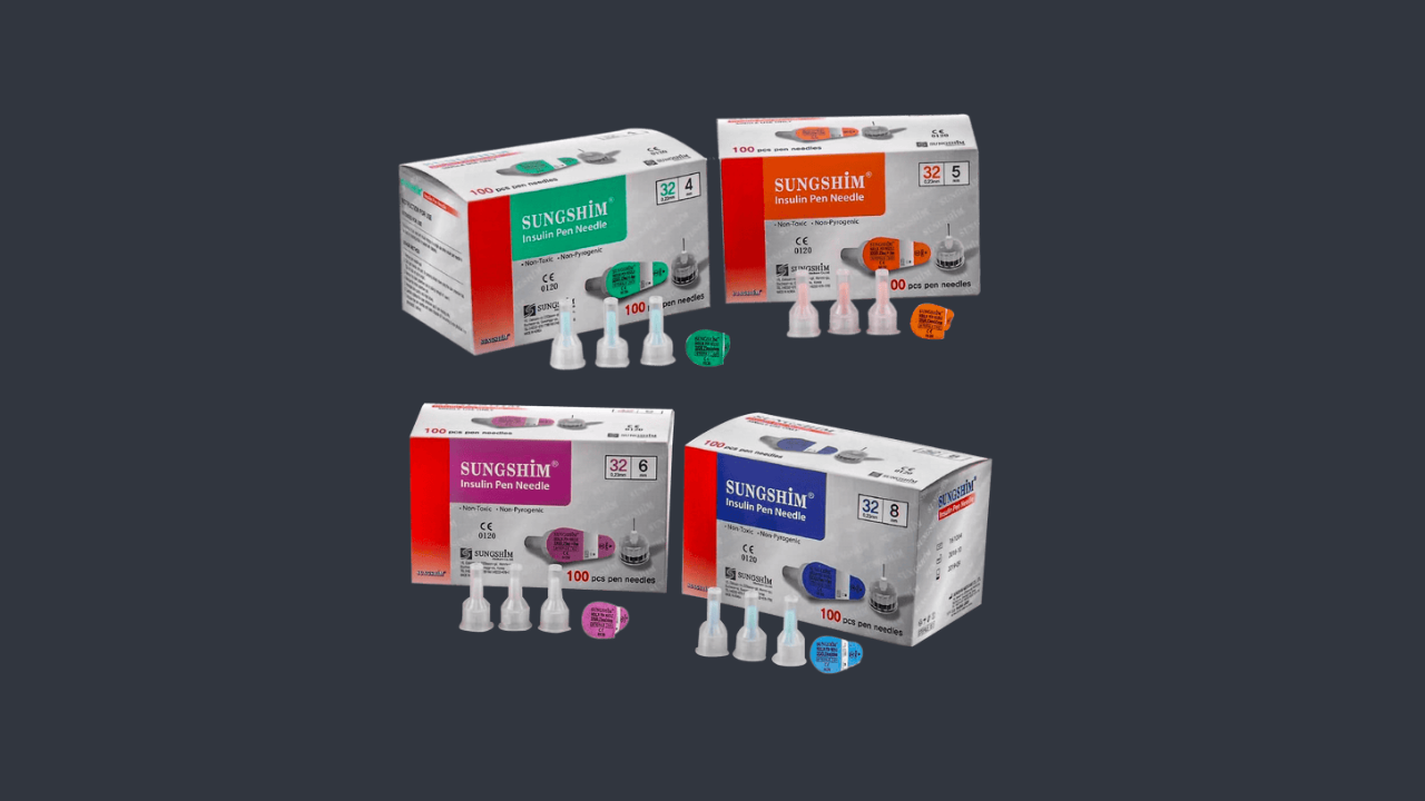 Insulin Pen Needles: Compatible with most insulin pens for convenient use