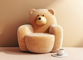 곰돌이 의자 이미지