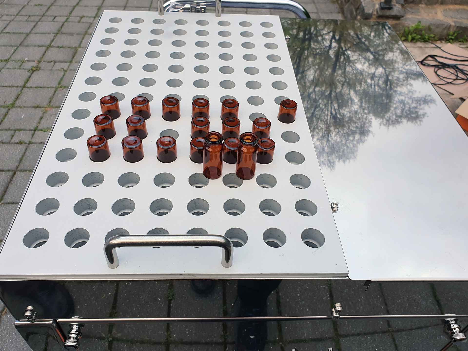 Installation of 90-Nozzle Air Bottle Washer