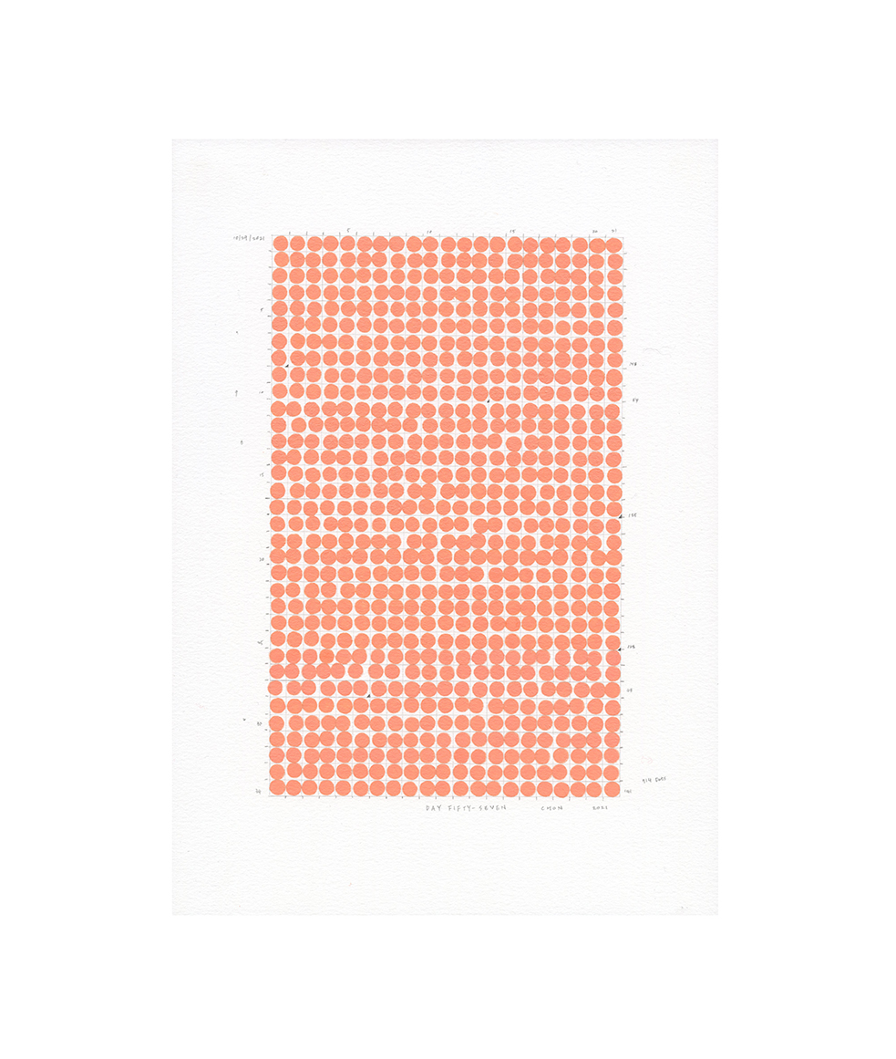 Day 57, Ink on Paper, 22cm x 31cm, 2021