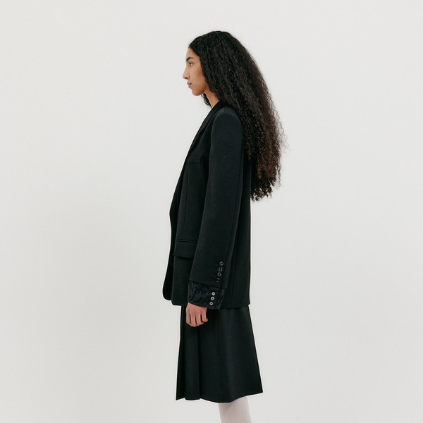 Single-Breasted Blazer - Z-Black : EENK SHOP