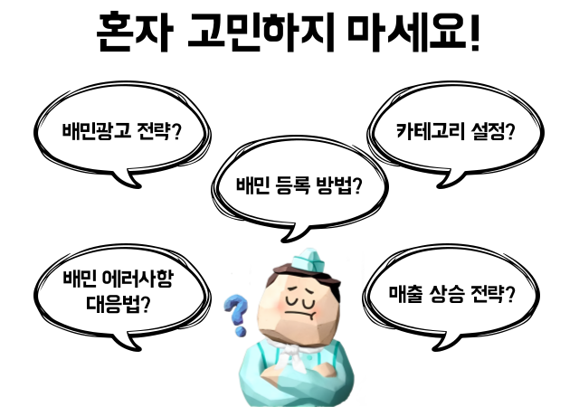 배민입점을 하기 전에 배민 광고 등록 방법, 배민광고 전략, 배달 매출 상승 전략과 같은 고민을 하고 계시는 사장님.