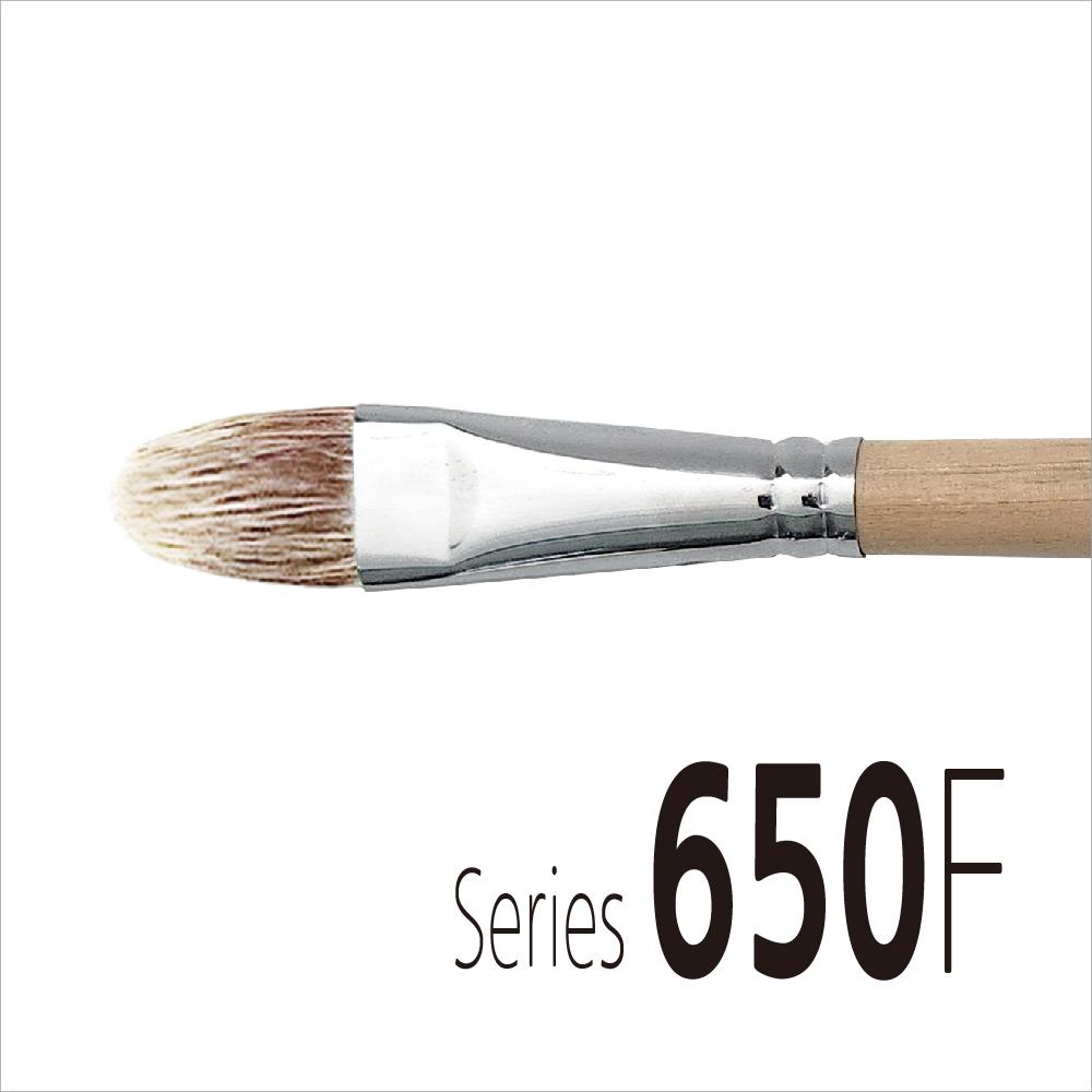 <font size="4">Natural Hair (천연모) / Filbert<br>Wooden Long Handle < 24cm</font>