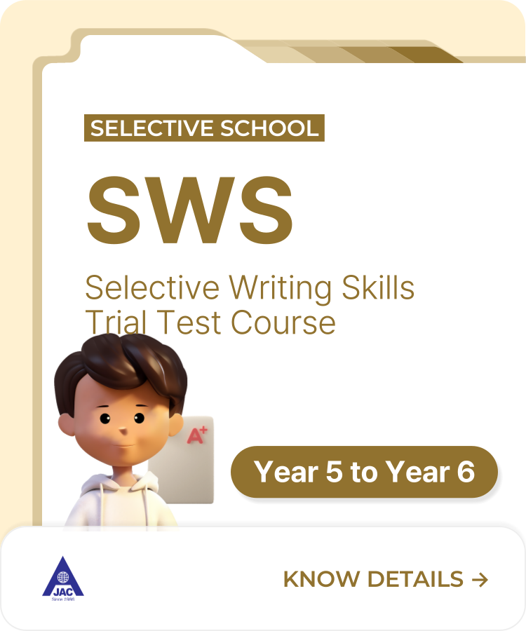 Selective School - English Writing (SWS) : James An College Inala
