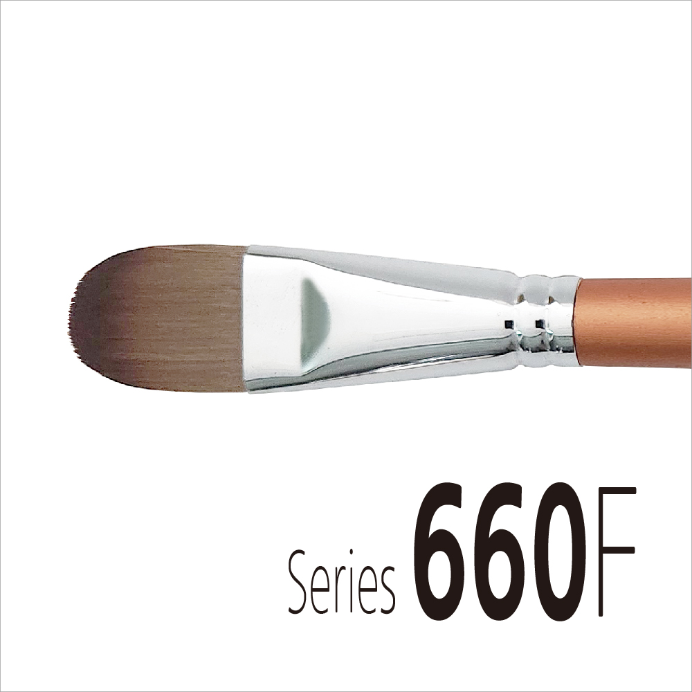 <font size="4">Svnthetic Hair (인조모)/ Filbert<br>Wooden Long Handle < 24cm</font>