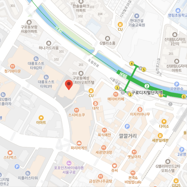 배민입점 공식 파트너 스마트월드 서울본사 위치.