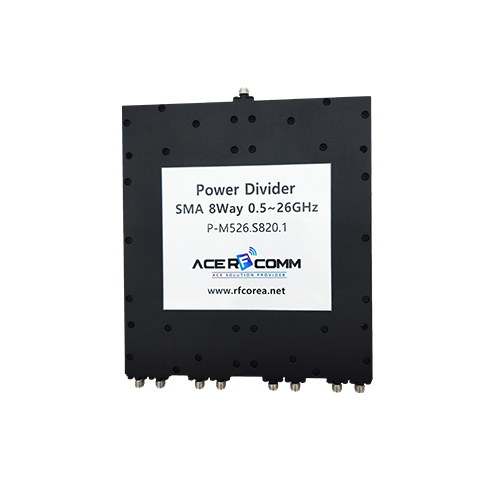Power Divider, SMA 8Way 20Watt 0.5~26GHz : Power Divider_SMA