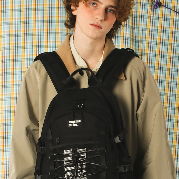 Sporty mesh backpack_Black : Masmarulez [마스마룰즈]