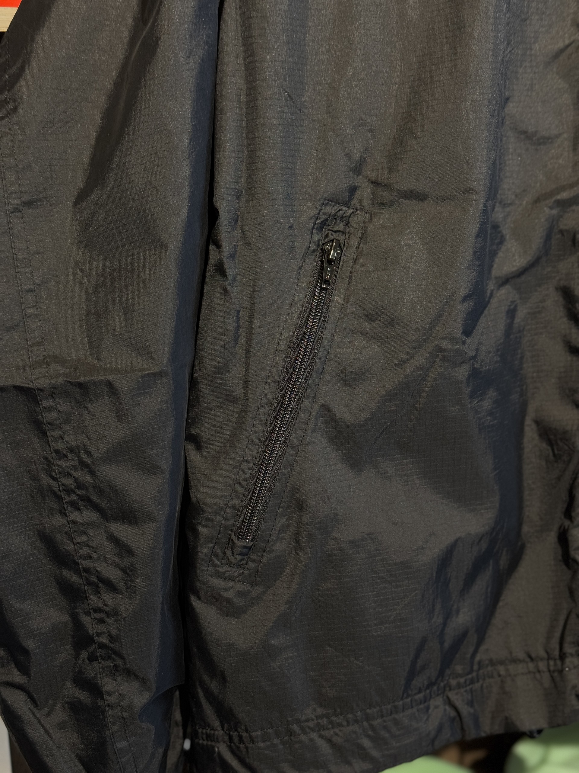 (BFD500) Old Gap Ripstop Nylon Jacket Black S size : BROWN FRONT DOOR