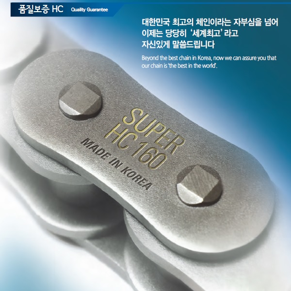 한국체인공업 HC50-2 표준롤러체인 2열 3미터 산업용 RS50-2 : 베어링웍스