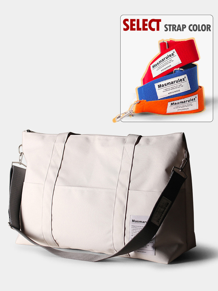【masmarulez】韓国人気★Big Travel Bag (男女共用) 컬러숄더스트랩세트] Big travel bag _Pink : Masmarulez [마스