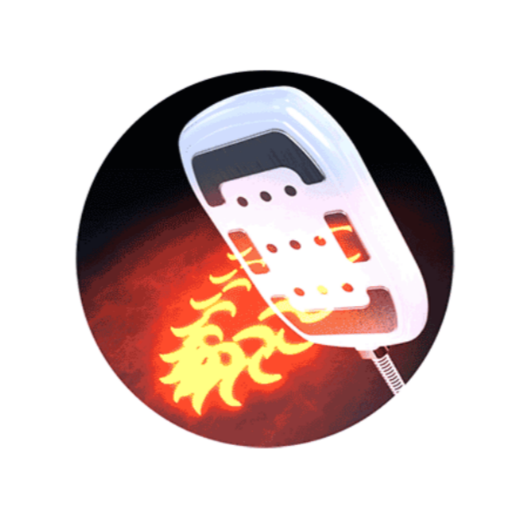 노블쉐이프에서 고주파에너지가 출력되는 모습 원주피부과 원더스의원