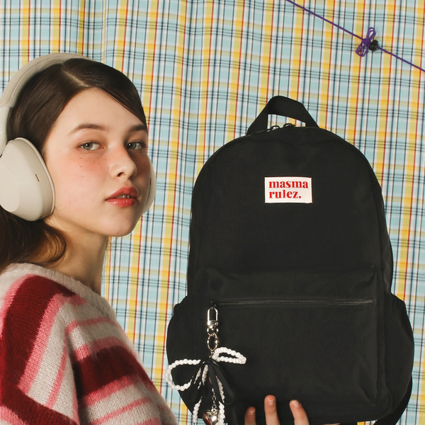■masmarulez■ mini ver daily backpack Black 5011186618 mini ver. Daily backpack _ Black : Masmarulez [마스마룰즈]