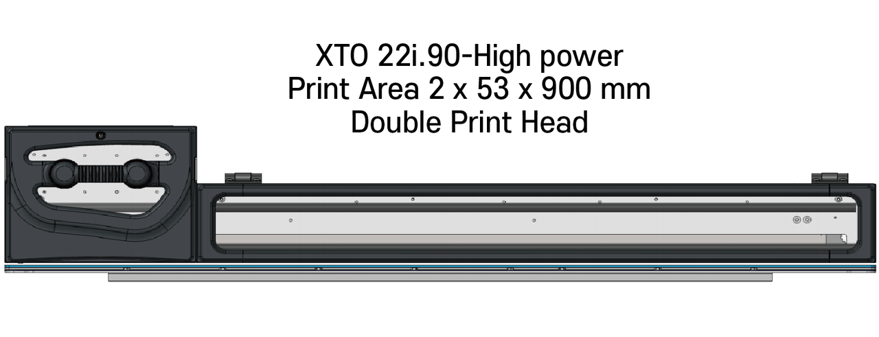 XTO 22i.90  최대 인쇄 영역 2 x 53 x 900mm