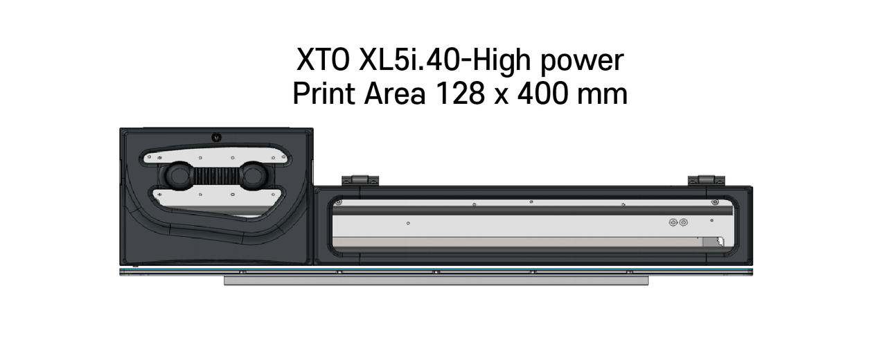 XTO XL5i.40  최대 인쇄 영역 128 x 400mm