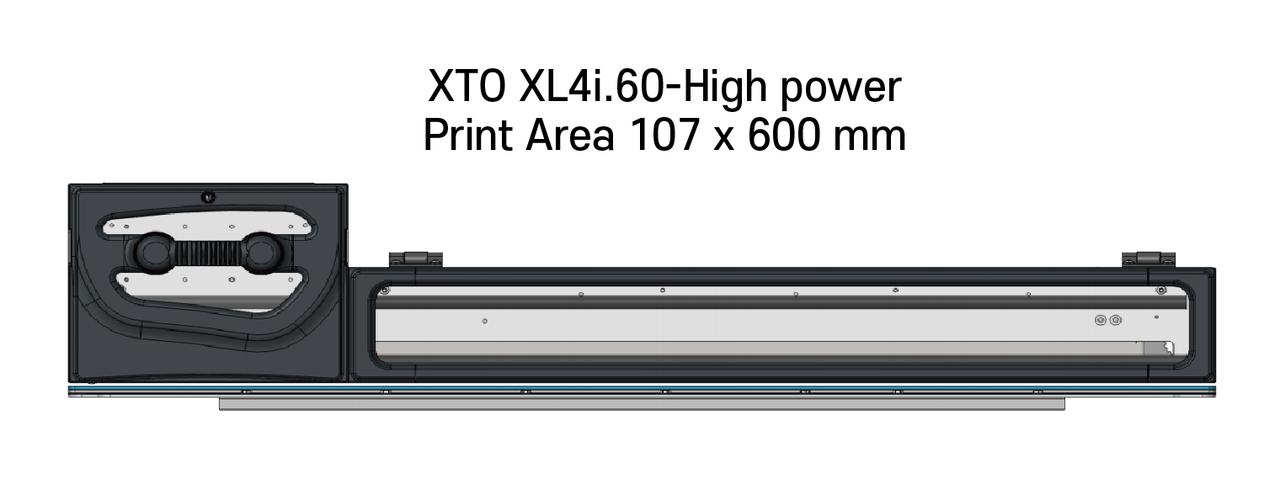 XTO 4i.60  최대 인쇄 영역 107 x 600mm