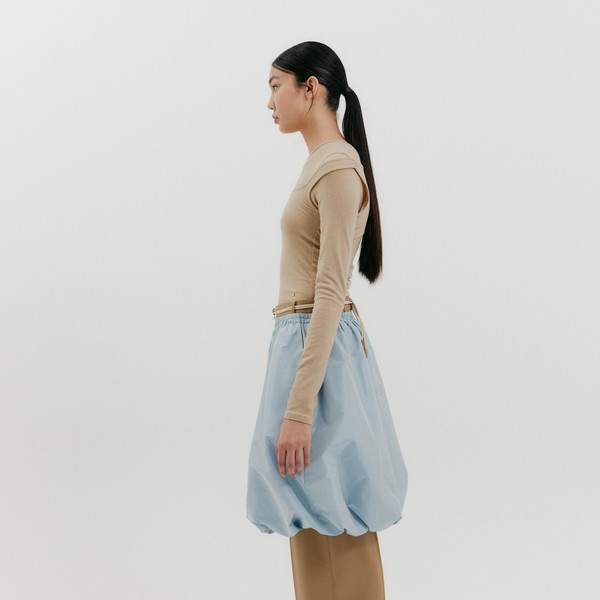 Balloon Mini Skirt - Sky Blue : EENK SHOP