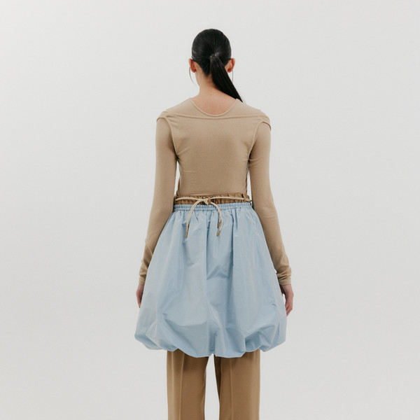 Balloon Mini Skirt - Sky Blue : EENK SHOP