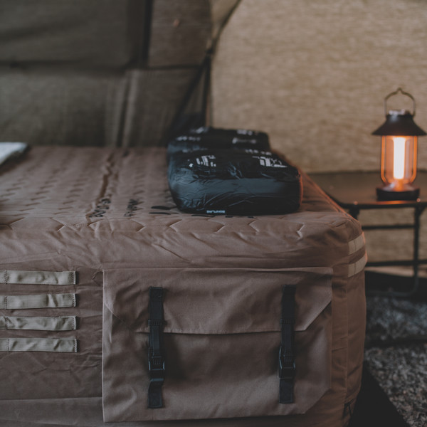 【BONFLAG】Airbed Air Mattress Camping Single Bed 25cm Tactical Air Bed 1p : Camping Gear, Air Sofa, Premium