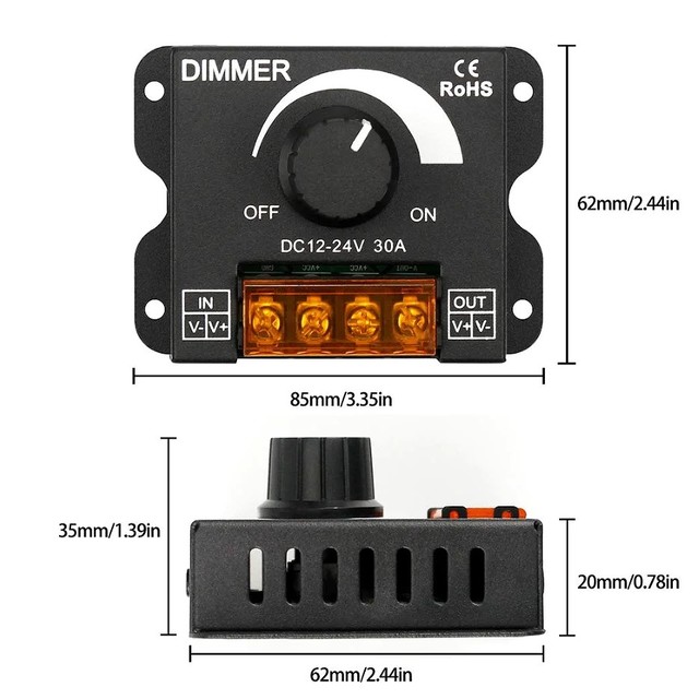 ボリュ〡ム式調光器（TL-VL-Dimmer）