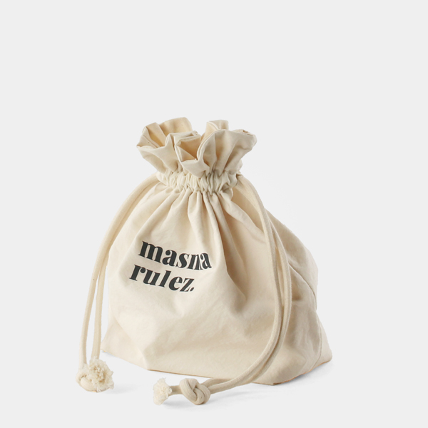 【masmarulez】 Solid string bag R4839 Solid string bag _ Gray : Masmarulez [마스마룰즈]