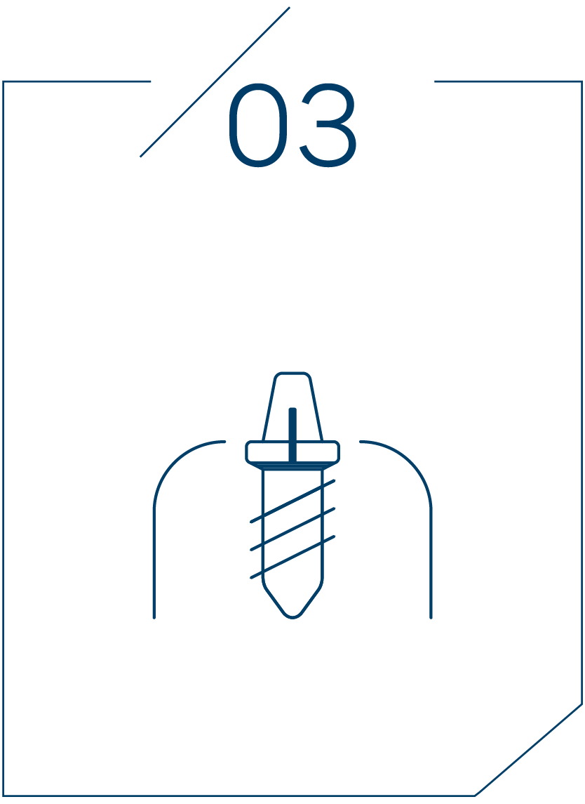 <strong>3단계 치유 기간 후 식립</strong>