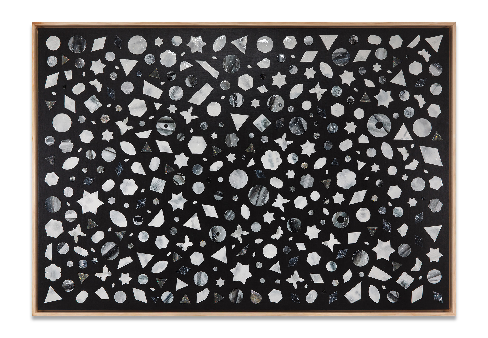 꿈의 기한 _ The Deadline of a Dream. Ceramic, acrylic on canvas. 103 x 150cm