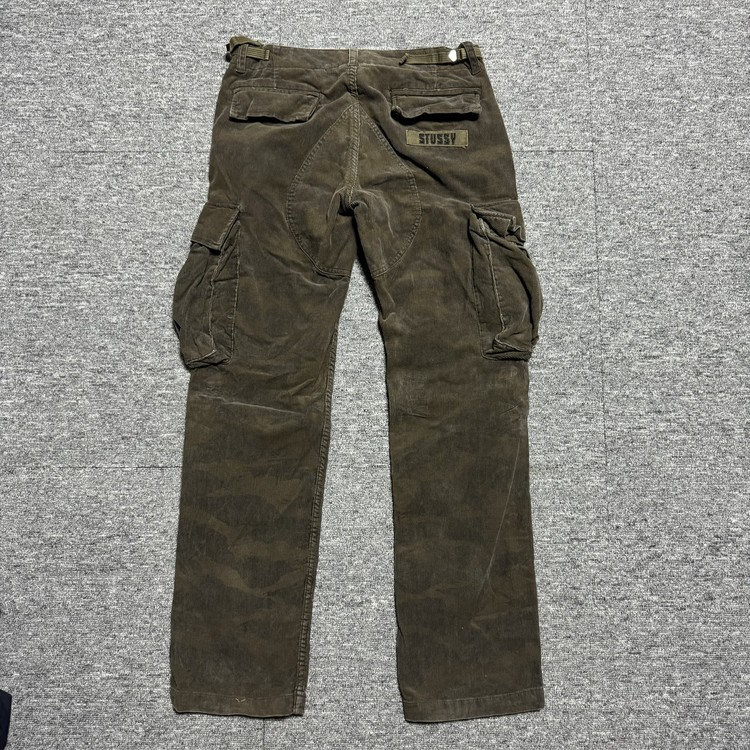 early 00s stussy corduroy cargo pants : soberseoul