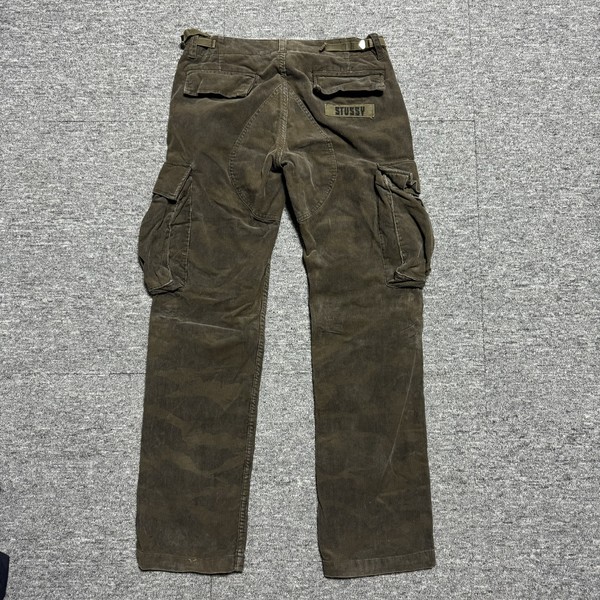 early 00s stussy corduroy cargo pants : soberseoul