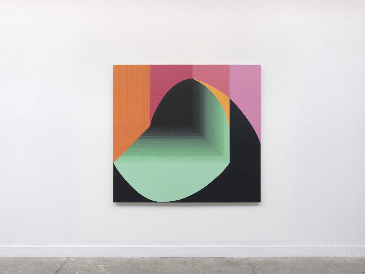 Shifting Color #7 (2018), Acrylic on canvas, 132x142 cm ©Yeonjae Jeong