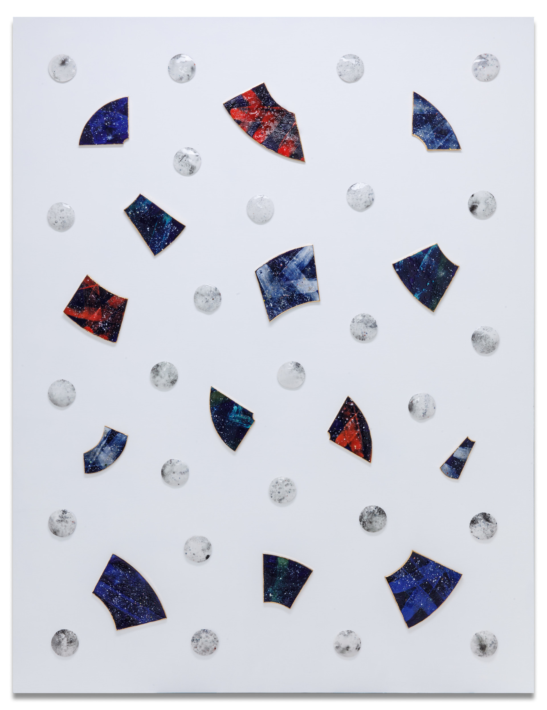 겨울의 왈츠 _ Winter waltz. ceramic, acrylic on wood. 112x145.5cm