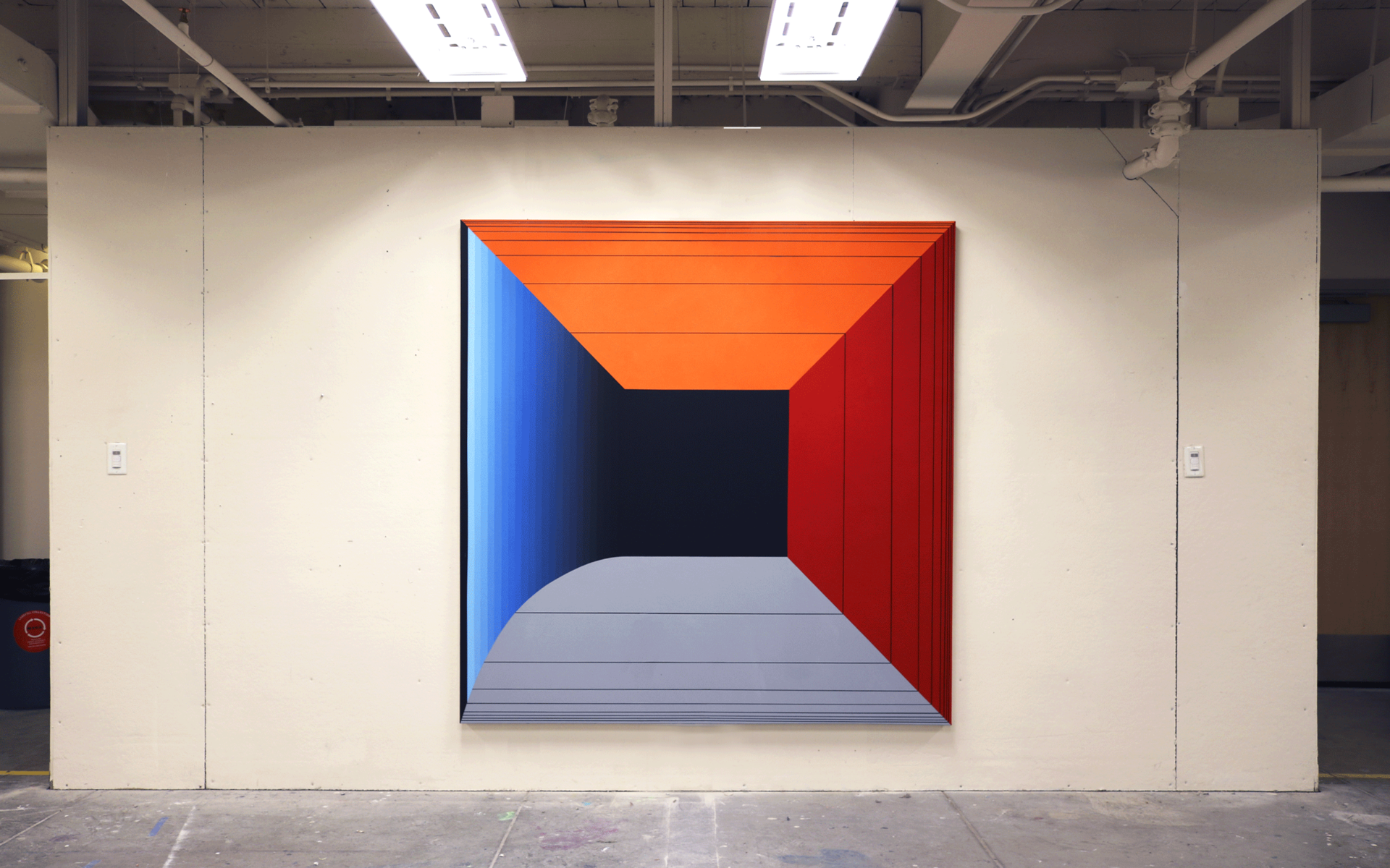 Shifting Color #9 (2018), Acrylic on canvas, 180x180 cm ©Yeonjae Jeong